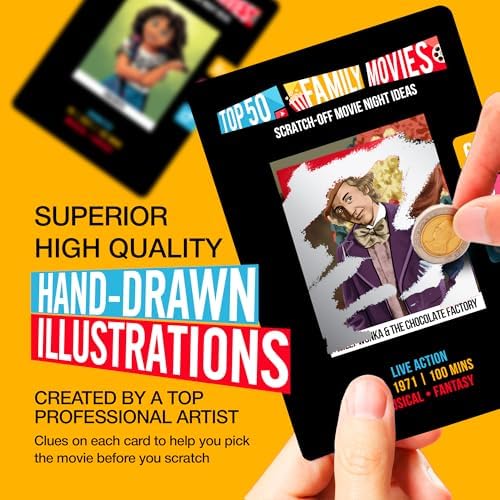 Family Movie Night Scratch Off Cards – Gifts for Families