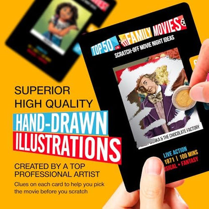 Family Movie Night Scratch Off Cards – Gifts for Families