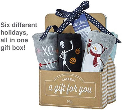 SKL Home by Saturday Knight Ltd. Holidays 6pc Hand Towel Gift Set