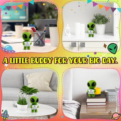 21st Birthday Gifts – Handmade Crochet Alien Plush with Funny Legal