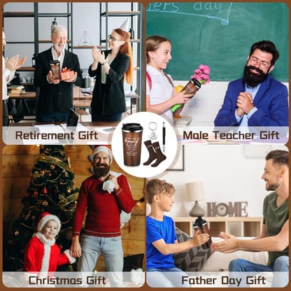 Gerrii 4 Pcs Appreciation Gifts for Men Thank You Gifts Set for Male