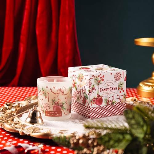 ROMIIE ZOI Christmas Scented Jar Candle - 6oz Soy Wax Candle - Candy