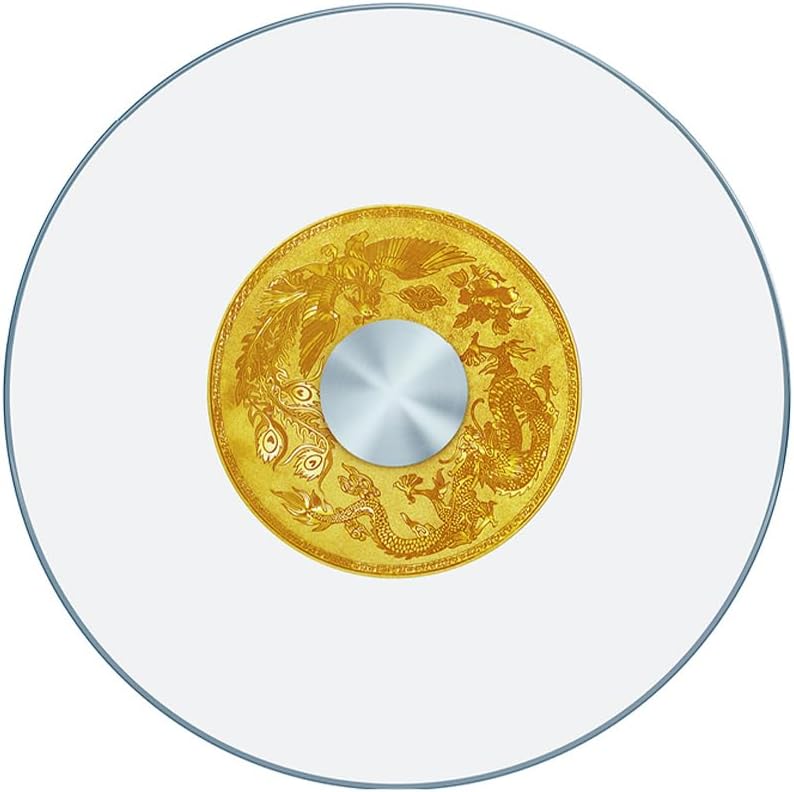 31" Glass Lazy Susan Turntable for Dining Table - Large Round Clear