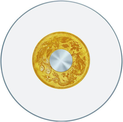 31" Glass Lazy Susan Turntable for Dining Table - Large Round Clear