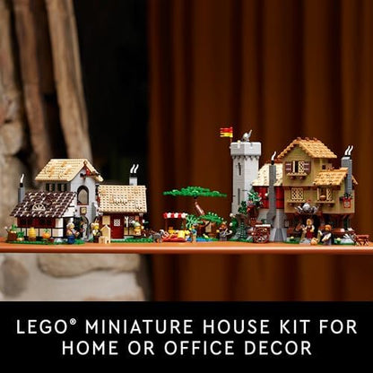 LEGO Icons Medieval Town Square Building Set for Adults - Office or
