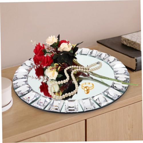Glass Jewelry Tray round Decorative Ring Dish for Rings