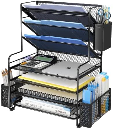 Simple Trending 7 Tier Desk File Organizer, Letter Tray Paper