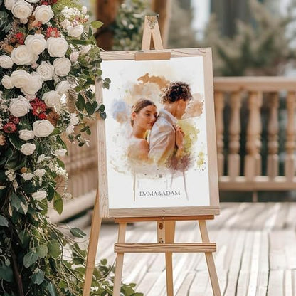 Dotride Watercolor Custom Couple Portrait Gift from Photo