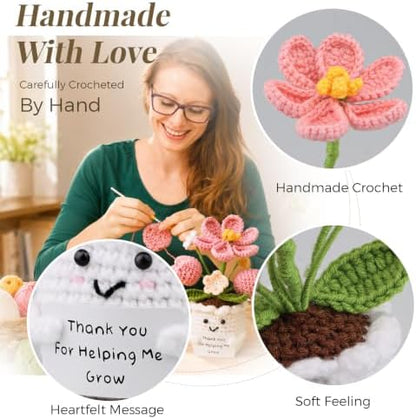 Handmade Crochet Tulip Flower, Appreciation Thank You Gift for