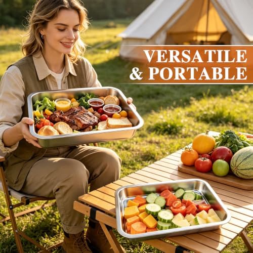 Grill Prep Trays and Carry System 5 in 1, Grilling Prep & Serve BBQ