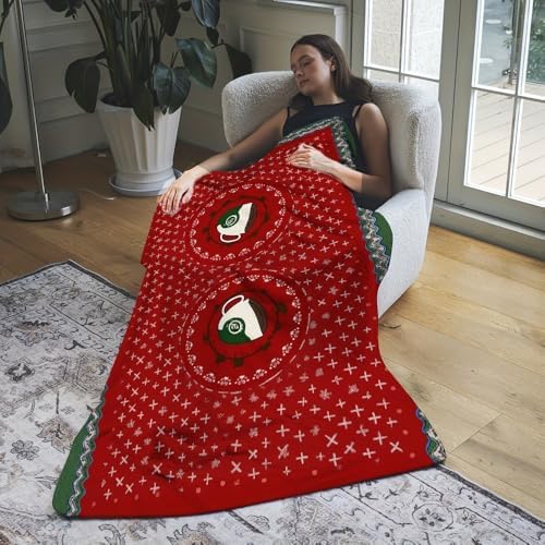 Bed Blanket-Cozy Christmas Mug Pattern-Great for Bed,Home Decor-Gift
