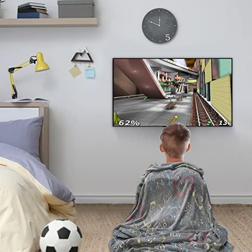 Jekeno Glow in The Dark Gaming Blanket Gamer Game Controller Throw