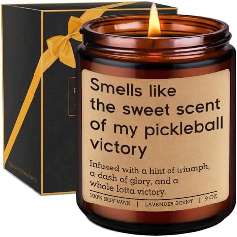 GSPY Candle, Pickleball Gifts for Women, Men - Pickle Ball Accessories