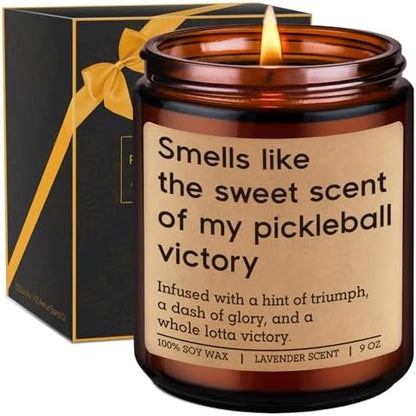 GSPY Candle, Pickleball Gifts for Women, Men - Pickle Ball Accessories