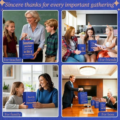 Addblu 50 Pack Employee Appreciation Thank You Gift Bags Bulk with