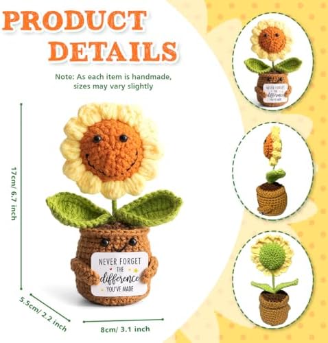 Thank You Gifts for Women Coworkers - Mini Sunflower Appreciation