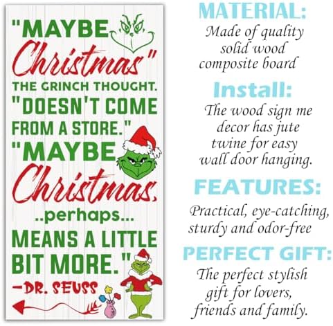 Christmas Decor Sign, Christmas Hanging Wooden Signs, Winter