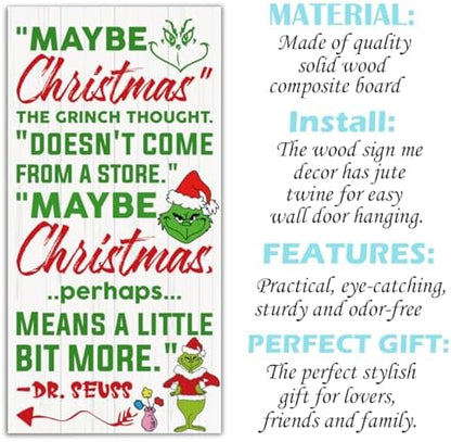 Christmas Decor Sign, Christmas Hanging Wooden Signs, Winter