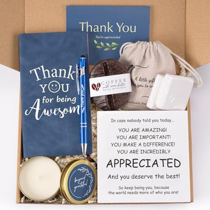 Thank You Gift Box for Men, Employee Appreciation Gifts for Men with