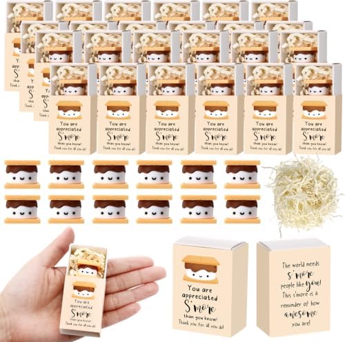Wettarn 24 Sets Employee Appreciation Gifts S'more Gift Bulk