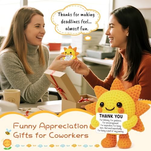 Thank You Gifts for Women Teacher Boss Positive Crochet Sunshine
