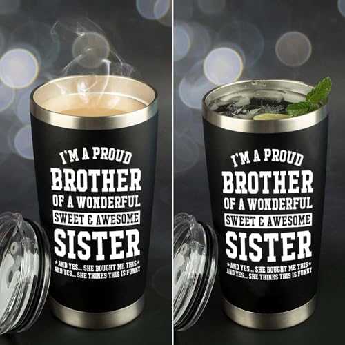 Brothers Gifts from Sister, I'm A Proud Brother Of A Wonderful Sister
