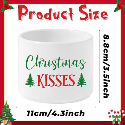 Candy Dish Cauldron, Christmas Mini Ceramic Candies Bowl Tiered Tray