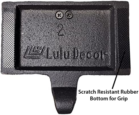 Lulu Decor Cast Iron Decorative Christmas Tree Stocking Holder, Solid