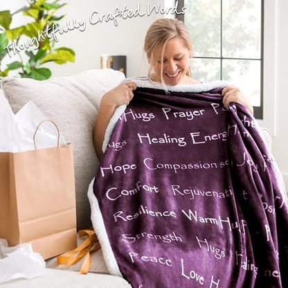 Chanasya Premium Sympathy Warm Hugs Gift Throw Blanket - for Positive