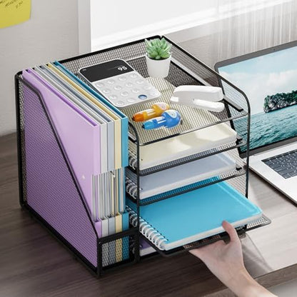 Marbrasse Desk Organizers and Accessories, 5-Tier Paper Letter Tray