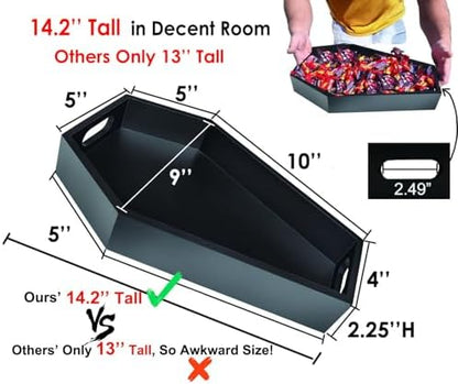 14.2'' Coffin Charcuterie Boards, Trick or Treat Halloween Serving