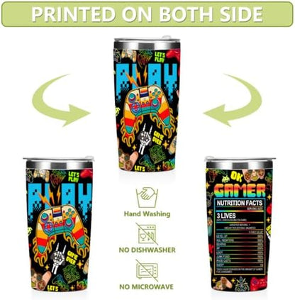 Gifts for Gamers Tumbler, Gamer Gifts for Men