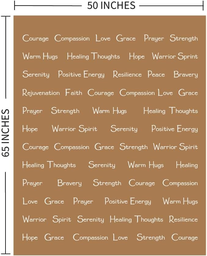 Compassion Blanket (Brand)- Strength Courage Super Soft Warm Hugs, Get