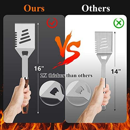 Romanticist 23pcs Stainless Steel BBQ Grill Tools & Accessories Kit