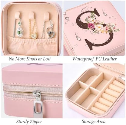Inngeroo Travel Jewelry Case Box Organizer Personalized Gifts for