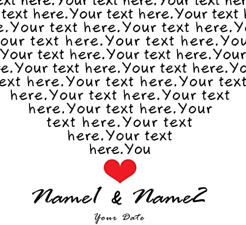 BOTTEGAARTS Personalized Song in Heart Shaped Photo or Canvas Prints