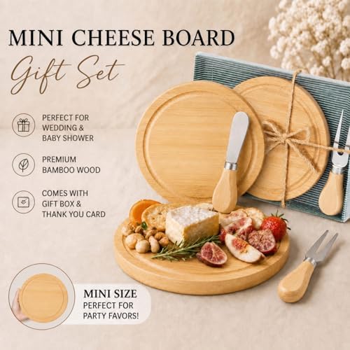 Maxcheck 1 Set Baby Shower Wedding Cheese Board Gifts for Guests