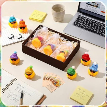 Liliful 24 Sets Adult Social Worker Gifts Rubber Ducks Party Favors