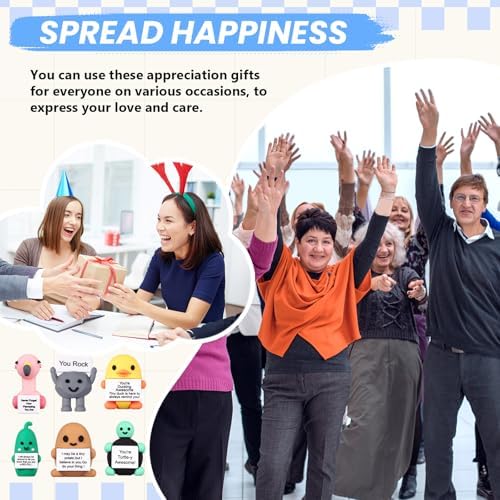 Gejoy 16 Sets Positive Mini Figurine Gifts Employee Appreciation Gifts