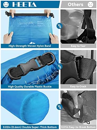 HEETA Dry Bag Waterproof Backpack with Phone Case 5L/10L/20L/30L/40L