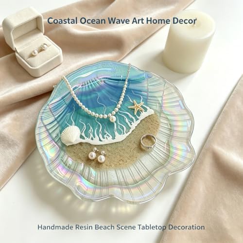 Kaelum Teacher Appreciation Gifts for Women, Ocean Shell Resin Jewelry