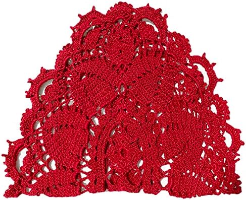SUNONE11HKA 21 Inch Length Oval Lace Crochet Flowers Doilies