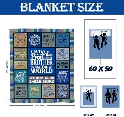 Gifts for Brother Blanket, Brother Birthday Gifts from Sister