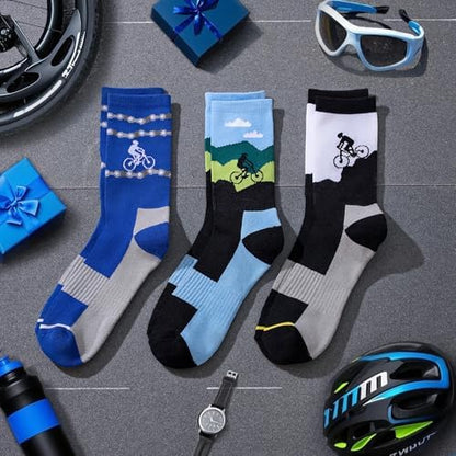 Jeasona Athletic Socks Men Running Cycling Gifts for Runners Riders