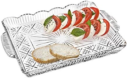 Godinger Serving Tray, Desserts Decor Platter for Appetizers, Snack &