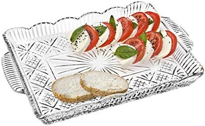 Godinger Serving Tray, Desserts Decor Platter for Appetizers, Snack &