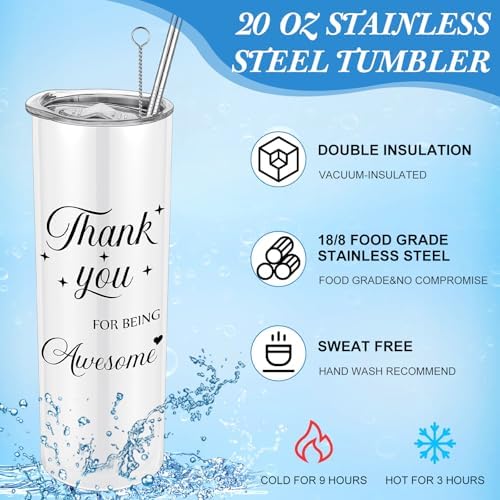 Ireer Employee Appreciation Gift Tumbler Set 20oz, Stylish Colors