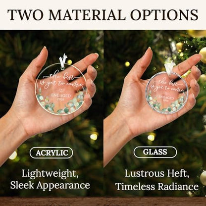 HEXMOZ Engagement Gifts for Couples, Women, Her - Engagement Ornament