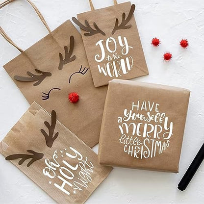 60pcs Small Christmas Stencils for Painting on Wood Ornament 3 Inch