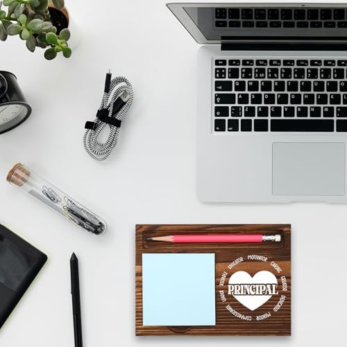 Principal Appreciation Gift Wooden Pencil Note Holder Desk Organizer